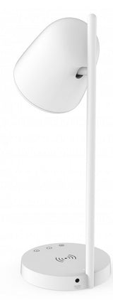 Lampara Sobremesa Muvit Io Wifi Blancos + Base Carga Inalambrica