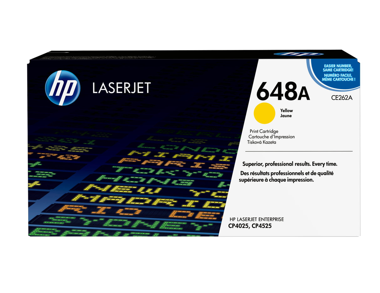 EAN 0884420186854 - HP 648A Yellow Original LaserJet Toner Cartridge cartucho de tóner 1 pieza(s) imagen 1