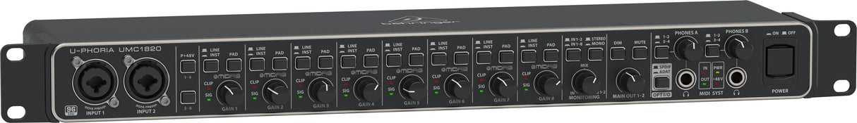 Behringer Umc1820 - Interfaz De Audio Usb