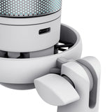 Microfono Trust Gxt 238w Auron Gaming Usb Iluminacion Led Patron Cardioide Tripode Blanco