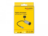 Delock Adaptador Usb-C > Gigabit Lan Rj45 15cm