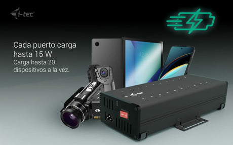 EAN 8595611706318 - i-tec CACHRGHUB20C cargador de dispositivo móvil Universal Negro Corriente alterna Carga rápida Interior imagen 3