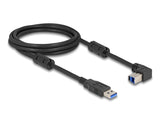 Delock Usb 5 Gbps Cable Typ-A Stecker Zu Typ-B Stecker 90° Oben Gewinkelt 2 M