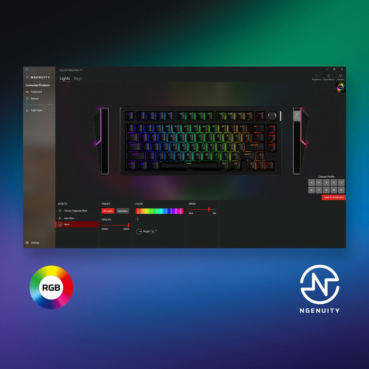 Hp Hyperx  Alloy Rise 75 - Gaming Keyboards - 7g7a4aa#Abe