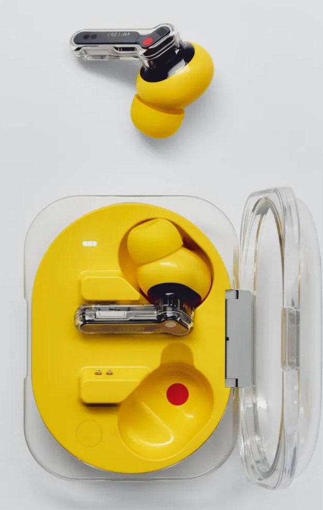 Auriculares Nothing Ear (3a) Inalámbricos Bluetooth Con Cancelación Adaptativa De Ruido Amarillo