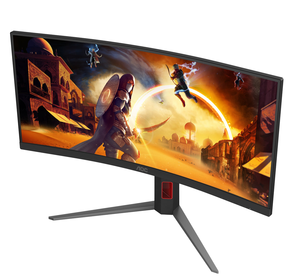 Monitor Aoc 34" Cu34g4 21:09 Hdmi+Dp Negro Red