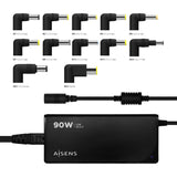 EAN 8436574707120 - AISENS ASLC-90WAUTO-BK adaptador e inversor de corriente Interior 90 W Negro imagen 5