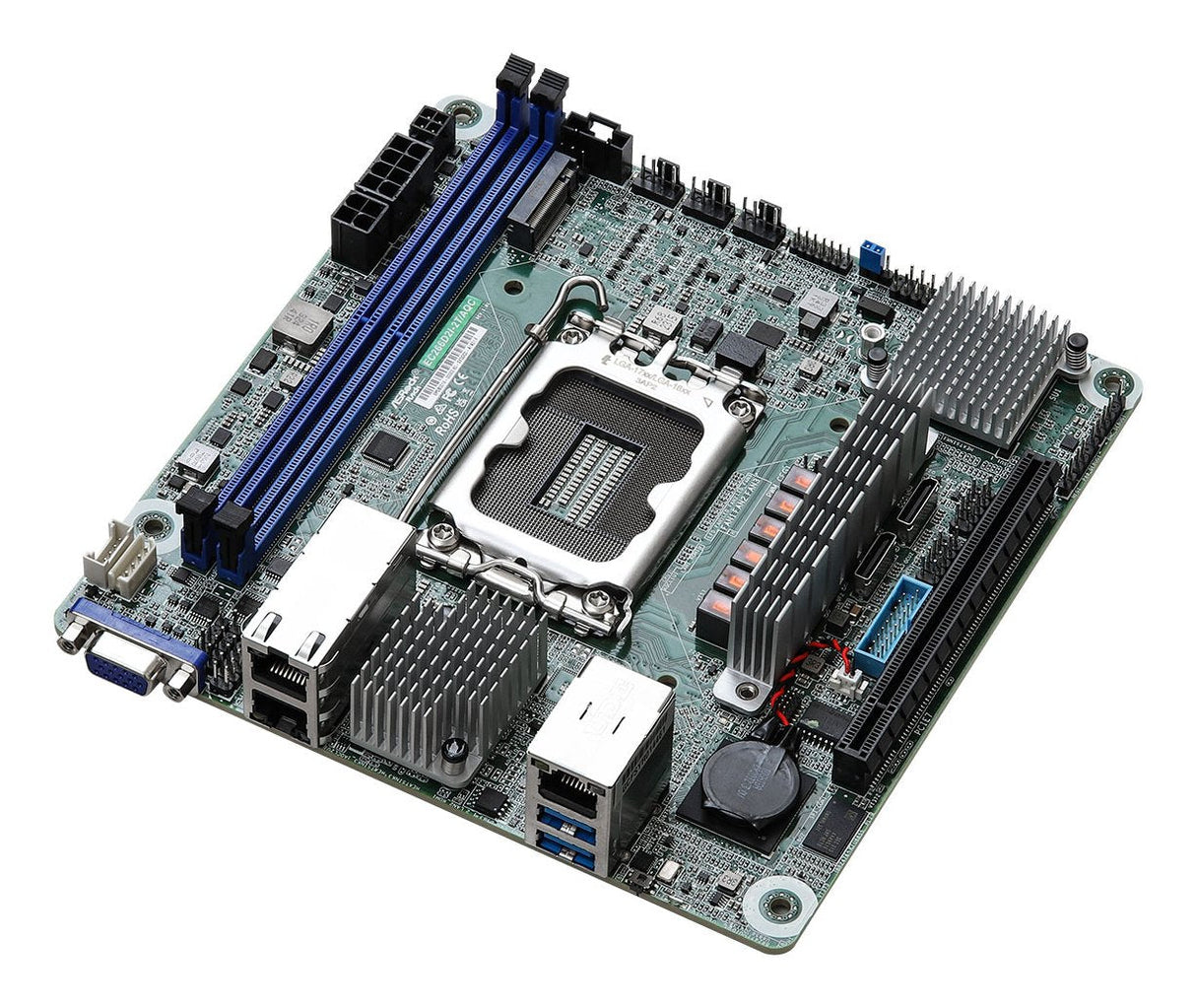 Asrock Placa Base Ec266d2i-2t/Aqc Mini-Itx Socket 1700 Ddr5-Only Single