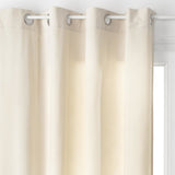 Cortina Con Ollaos Color Marfil 140x260cm