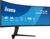 Iiyama Prolite Xcb4994dqsu-B1 124 Cm 49 Pulgadas), Negro (Mate), Dqhd, Va, Curved, Hdmi, Dp, Usb-C, Usb-Hub, 120hz Panel) Xcb4994dqsu-B1
