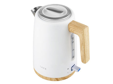 EAN 5907512874059 - Lafe LAFCZA47462 tetera eléctrica 1,7 L 2200 W Blanco, Madera imagen 3