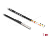 Delock Temperaturfühler-Cable Mit 3 X Offene Cableenden Ds18b20 1 M