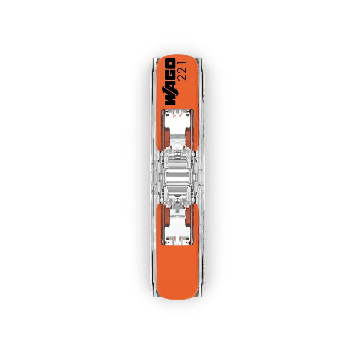 Wago 221-2411 Conector Naranja, Transparente