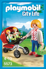 Playmobil Mama Con Carrito De Gemelos