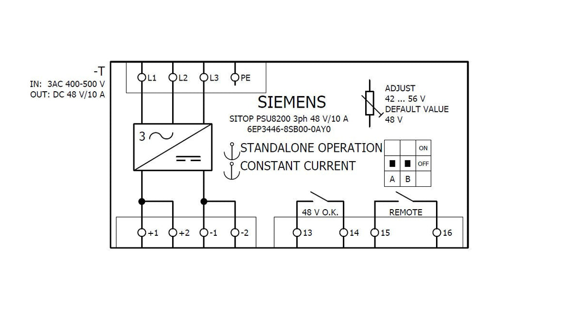 Siemens 6ep34468sb000ay0 Fuente De Alimentación Para Carril Din Din-Rail Contenido 1 Ud.