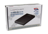 Lc-Power Lc-25u3-Becrux-C1, Carcasa Para Disco Duro Externo De 2,5" Usb 3.2 Gen.2x1 Tipo C, Negro