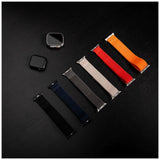 Fixed Nylon Sporty Strap For Apple Watch 42 44 45mm, Dark Blue