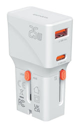 4smarts Weltreiseadapter Nomad Pocket 25w, Wei