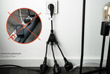 Kabelmeister Contacto De Protección-St. (90° Angulado.)- 3xbu. Negro. 0,2m