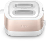 Philips Viva Collection Hd2638/11 Tostadora 7 2 Rebanada(S) 950 W Oro Rosa, Blanco