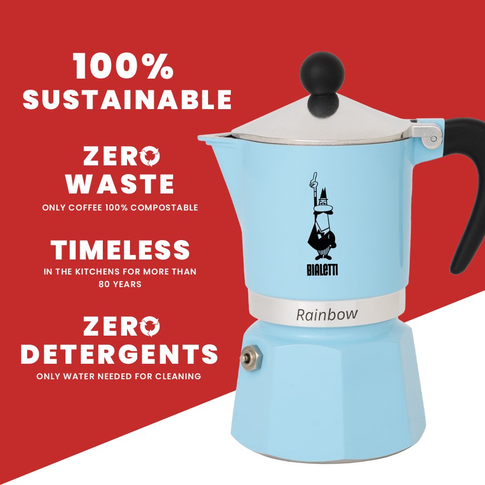 EAN 8006363018661 - Bialetti Rainbow 0,13 L Aluminio, Termoplástico imagen 5