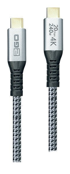 Cable 2go 797515  Usb 3.2 Gen 2x2 2 M Usb C Plata
