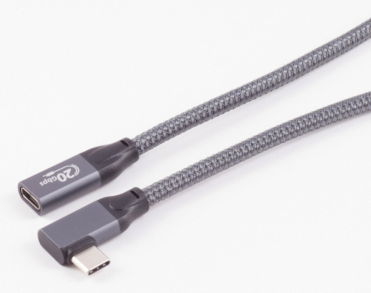 Shiverpeaks Usb-C Verlängerungscable 3.2 90° Pro 1,5m