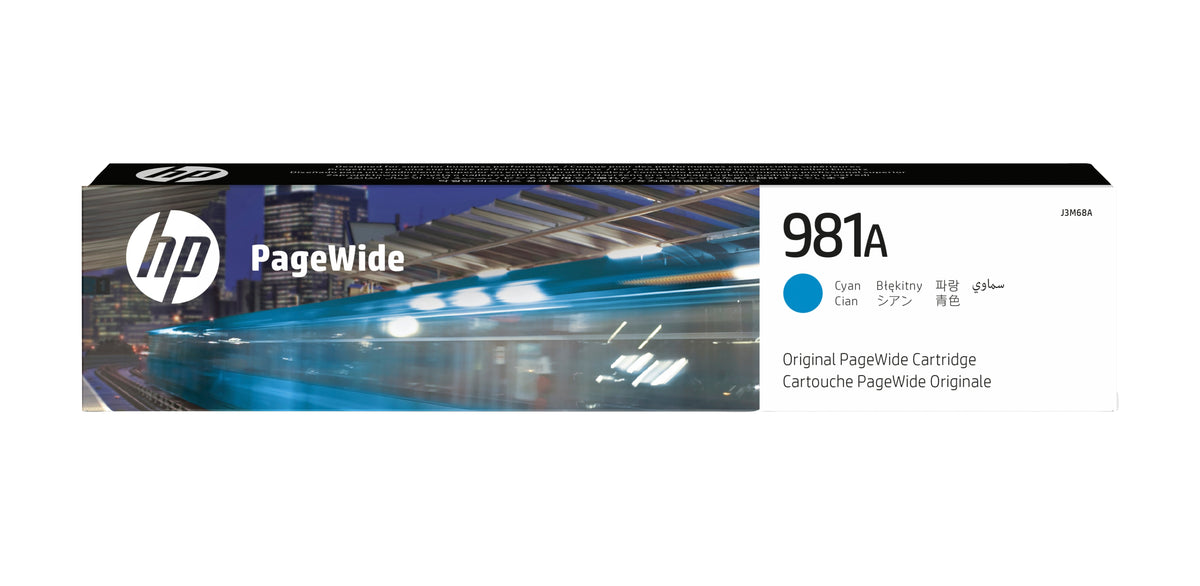 EAN 0888793202067 - HP 981A Cyan Original PageWide Cartridge cartucho de tinta 1 pieza(s) Rendimiento estándar imagen 1