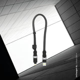 Rolling Square Incharge Xl Cable 30cm Black