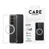 Care By Panzerglass Samba Case Transparent W. Blanco Qi Samsung New Galaxy S26 Plus