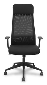 Piqueras Y Crespo Forol Silla Pro536 Basculante Tela Negra Brazos Fijos