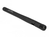 Delock 5g 3.3-5.0ghz Antenne Sma Stecker -1.0-4.5 Dbi 10.9cm Omnidirektional Mit Kippgelenk Und Flexiblem Material Schwarz