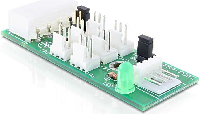 Delock Distribuidor 6x Ventilador 5v/12v, Adaptador 25218