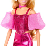 Mattel Barbie Deluxe Style Im Rosaen Metallic Outfit Jfp40