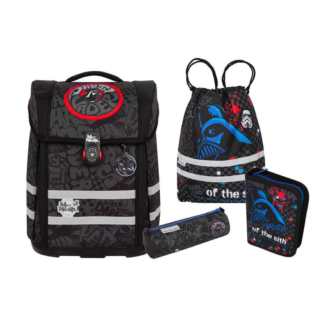 Mcneill Juego De Mochila Escolar Perfecto 5tlg Star Wars Darth-Vader