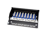 Roline Patchpanel 8 Ports Kat.5e Class D Geschirmt Schwarz