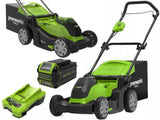 Greenworks Cortacésped Eléctrico G40lm41k4 - 40 V - 41 Cm - 1 Batería 4 Ah + 1 Cargador - Verde