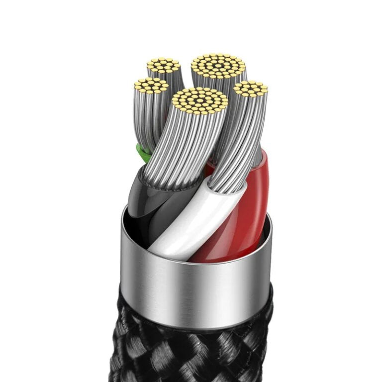 Explorer Series Auto Power-Off Fast Charging Data Cable Type-C To Ip 20w 1m Black