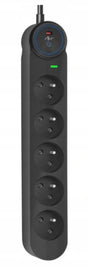 EAN 5906721172994 - ART F2100 base múltiple 1,5 m 5 salidas AC Interior Negro imagen 1