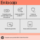 EAN 0196337694811 - HP 65W GaN USB-C Laptop Charger adaptador e inversor de corriente Interior Negro imagen 8