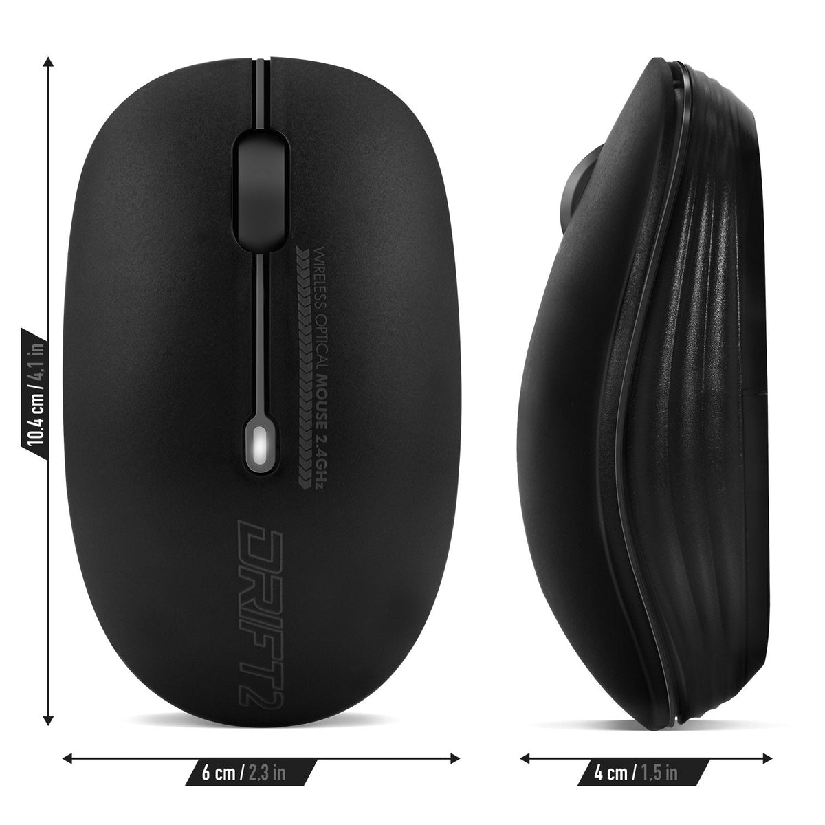 Ratón Inalámbrico Advance Drift 2 (Negro)