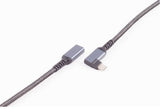 Shiverpeaks Usb-C Verlängerungscable 3.2 90° Pd Textil 0,5m