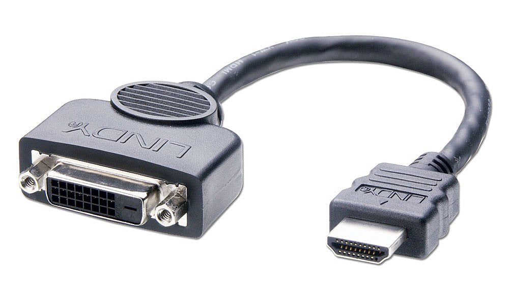 Lindy 41227 Adaptador Dvi-D Hdmi  0,2 M Negro