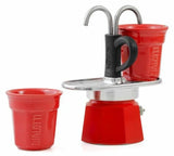 Cafetera Bialetti Mini Express Roja 2tz + 2 Tazas