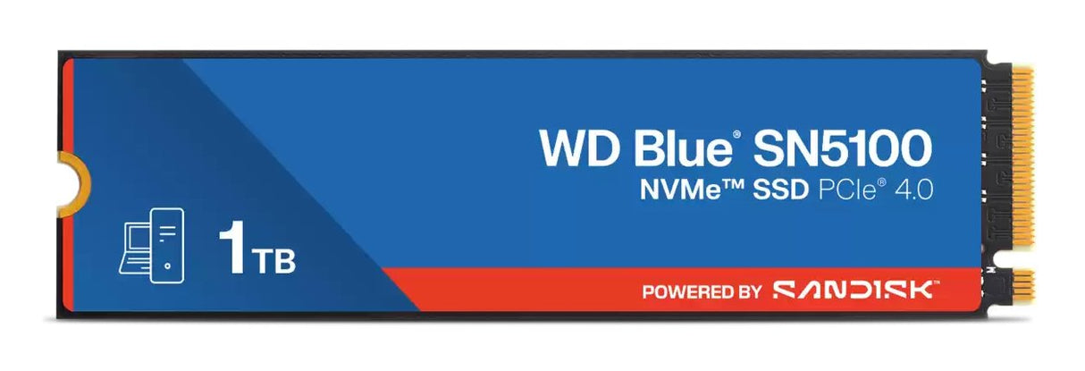 Disco Ssd Sandisk Wd Blue Sn5100 1 Tb M.2 Pci Express 4.0 Nvme Qlc 3d Nand Wds100t5b0e