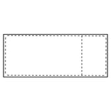 Ship-Label 105 X 251mm,  Fanfold. Direct Thermal, With