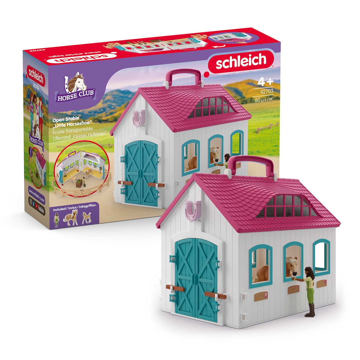 Schleich Horse Club Offenstall Little Horseshoe, Edificio De Juegos   42703
