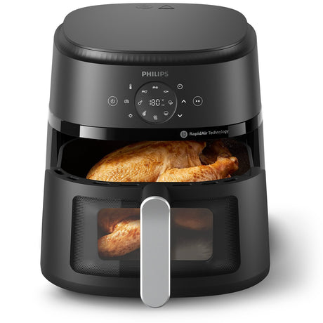 EAN 8720389035074 - Philips 2000 series NA231/00 freidora Sencillo Independiente 1700 W Freidora de aire caliente Negro, Plat imagen 4
