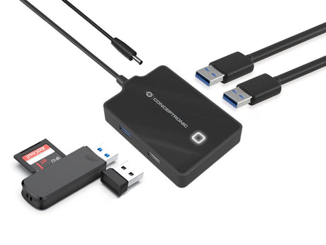 EAN 4015867226711 - Conceptronic HUBBIES10B base para portátil y replicador de puertos USB 3.2 Gen 1 (3.1 Gen 1) Type-A Negro imagen 5