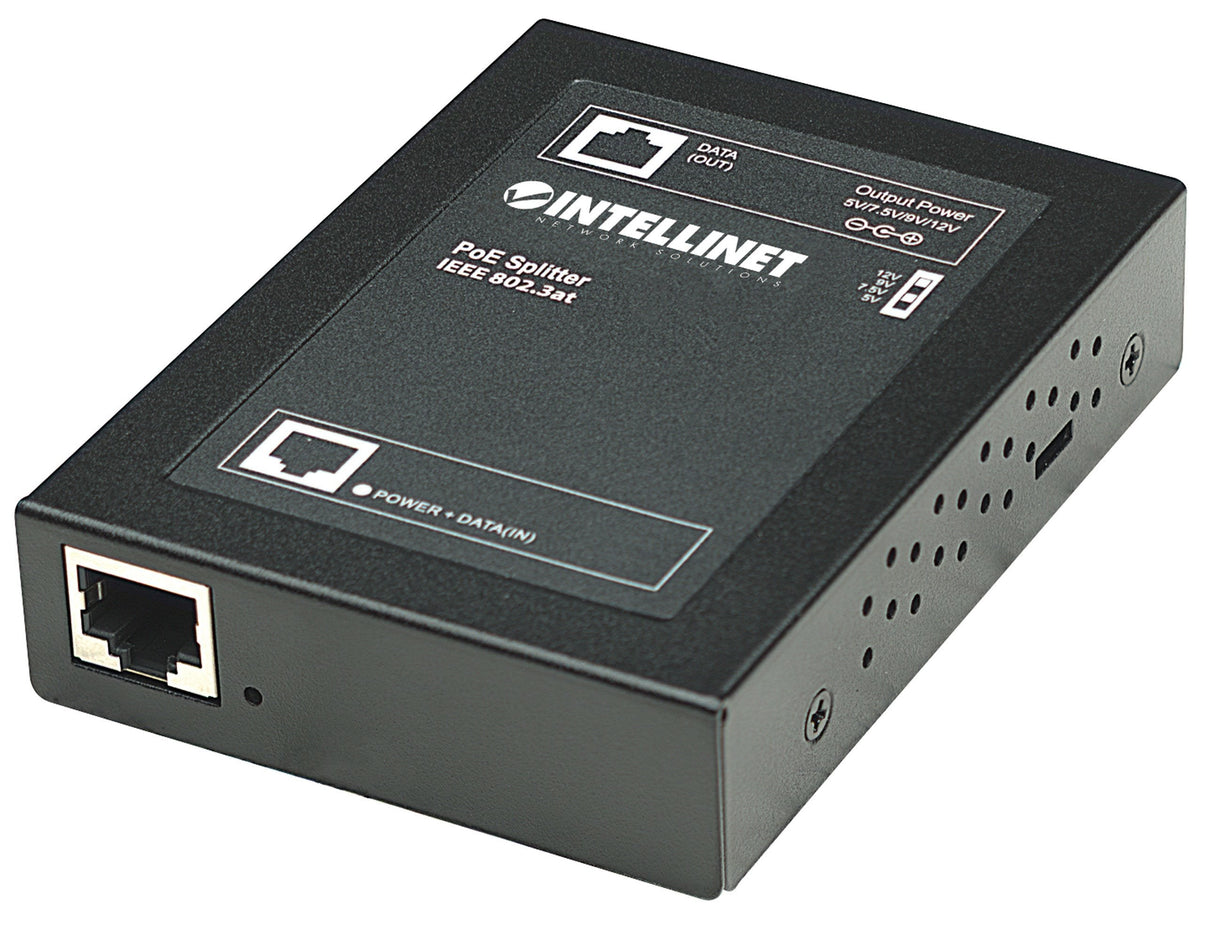 EAN 0766623560443 - Intellinet 560443 divisor de red Energía sobre Ethernet (PoE) Negro imagen 1